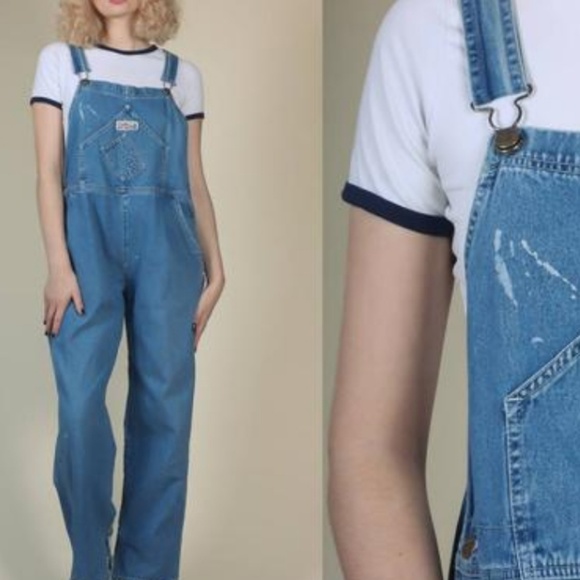 Carter's Watch the Wear Denim - 🚨PRICE DROP! vintage 1970s blue  denim overalls